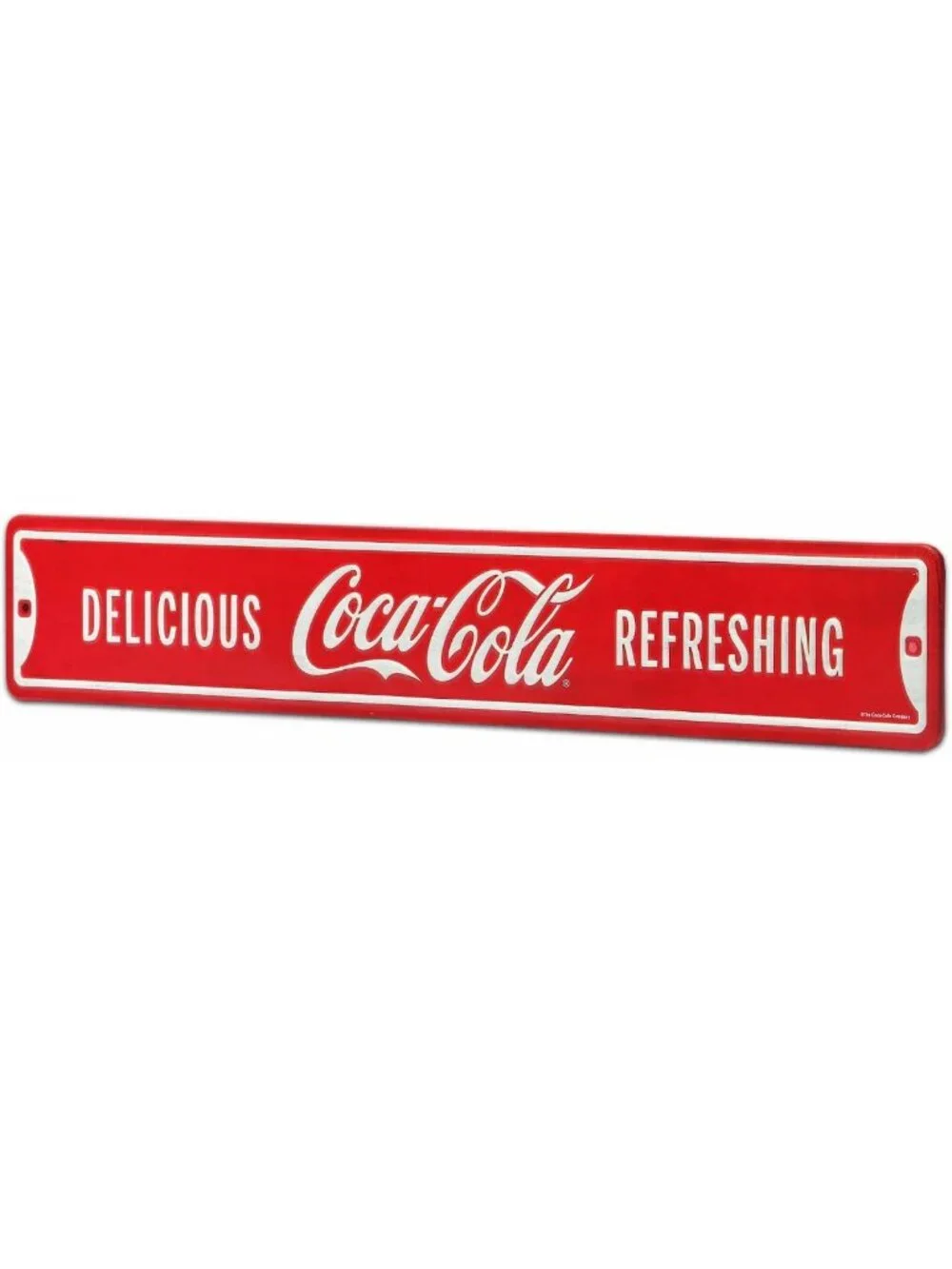 Vintage Embossed Metal Street Sign - Refreshing Soda Decor for Home or Bar